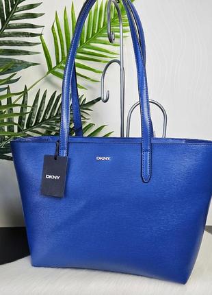 Кожаная фирменная сумка dkny