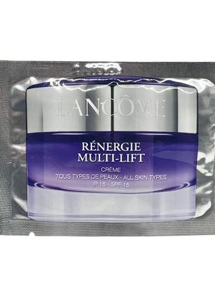Пробник денний антивіковий крем ліфтинг для обличчя  lancome renergie multi-lift cream spf15