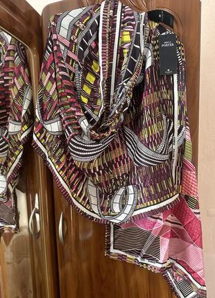 Vlisco дизайнерский шарф, палантин из натурального шёлка