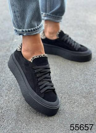 Кеды кроссовки замша