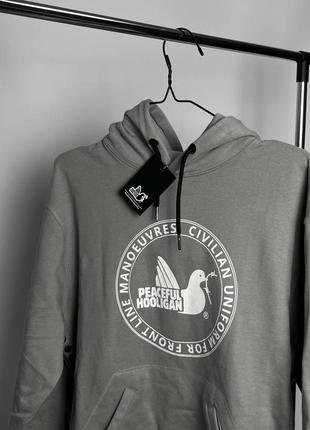 Оригінальна худі peaceful hooligan grey