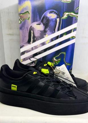 Кроссовки (оригинал, унисекс) hör x nero adidas superstar black-ih5091.