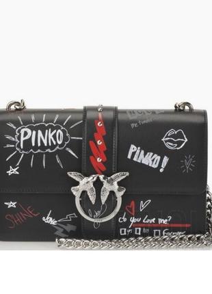 Оригинальный pinko love bag graffiti черная