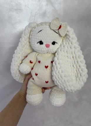 Зайчик плюшевий