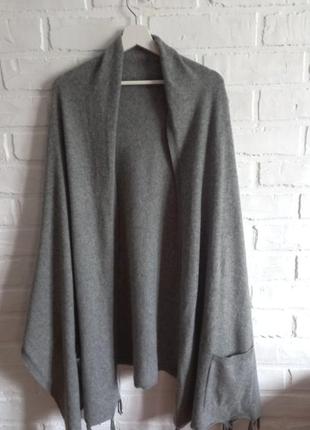 Великолепное кашемировое пончо-кардиган