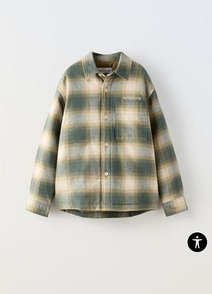 Стьобана верхня сорочка від zara