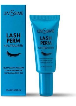 Нейтрализующий крем для ресниц и бровей levissime lash perm neutralizer 15мл (8435054652974)