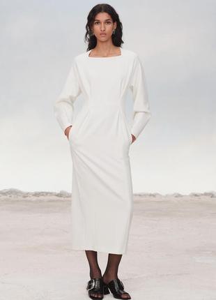 Zara платье миди, s, m