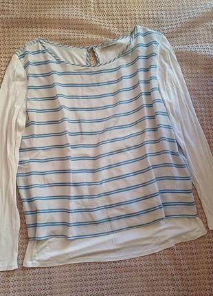 Оригинальная шелковая комбинированная блуза лонгслив marella