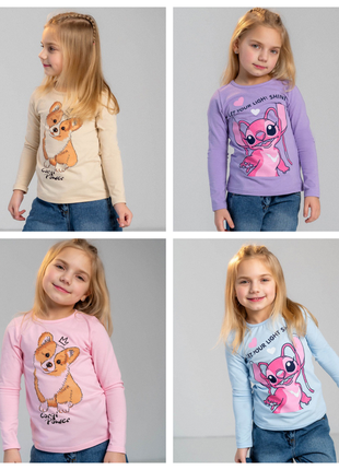 Красивый лонгслив для девочек стэчь, корги, красивый реглан джемпер с стяжкой, корги