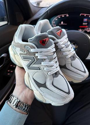Кроссовки женские, new balance 9060 rain cloud grey