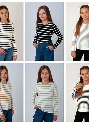 Стильный лонгслив полосатый рубчик мустанг, джемпер полосатый в рубчик подростковый, кофта в полоску