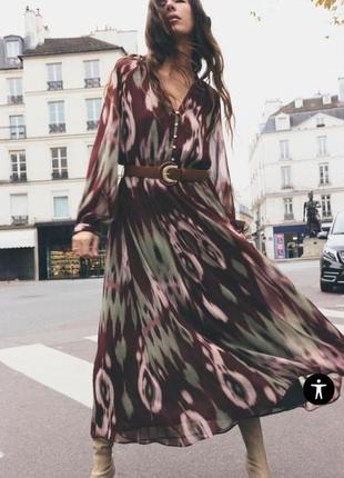 Шикарна сукня з ременем від zara