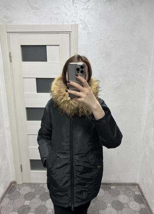 Куртка парка с натуральным мехом