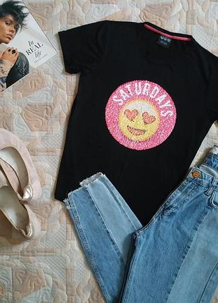 Футболка для девочки с пайетками, туречки