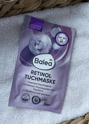 Тканина маска для обличчя з ретинолом balea tuchmaske retinol
