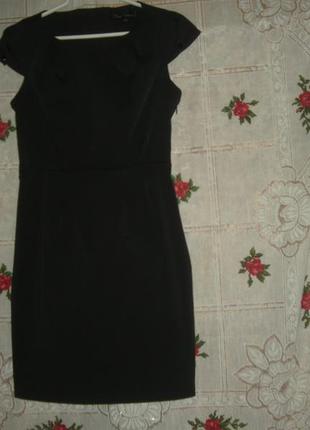 Платье черного цвета"river island"р.12,97%коттон,3%эластан.