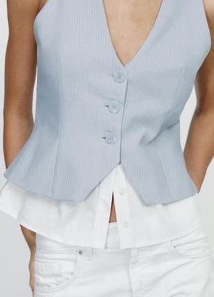 Топ женский контрасный zara new