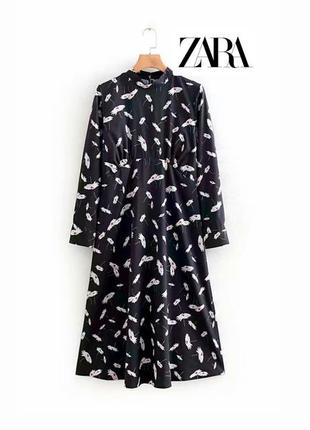 Стильное платье миди от zara