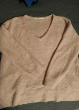 Мягкий кашкмиповый свитер, размер 48-50