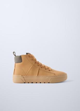 Сникерсы хайтопы zara 37  ботинки кроссовки деми