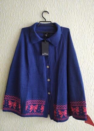 Новий кейп,кардиган,кофта,накидка, пончо, uk р.12, сток