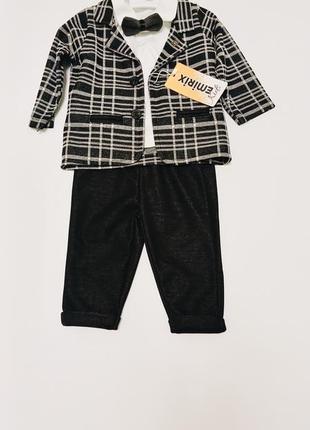 Дитячий костюм 3в1 від бренду emirix kids wear 12-24 місяців