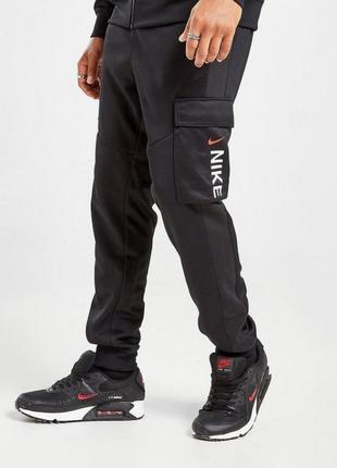 Штани чоловічі nike sportswear hybrid fleece cargo jogger pants black