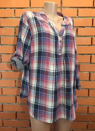 Рубашка в клетку mantaray 52 -54 г.