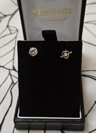 Мини моно серьги пусеты