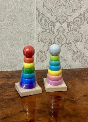Деревянная пирамидка