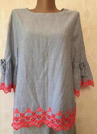 Блузка primark c вишивкою 50-52 р