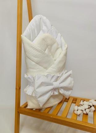 Конверт - одеяльце на выписку из роддома (конверт-одеяло на выписку, конверт для младенцев)