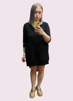 Платье черное с сеткой