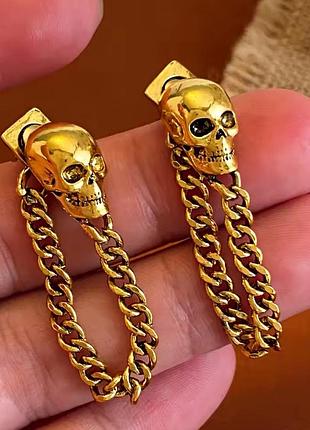 Винтажные серьги медицинский сплав.