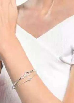 Браслет swarovski infinity размер m
