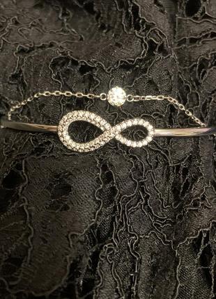 Браслет swarovski infinity размер m
