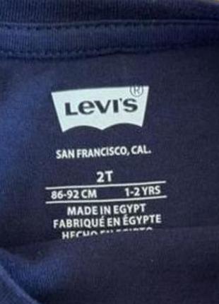 Новий лонгслів levis для дівчинки 2t 1-2 роки 4