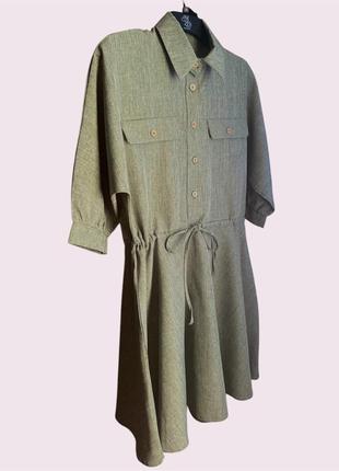 Сукня з додаванням льону