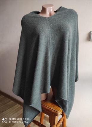 Кашемировое пончо, накидка от премиального бренда schepherdson