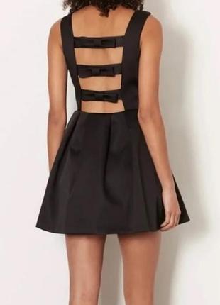 Черное сатиновое платье из эксклюзивной коллекции topshop