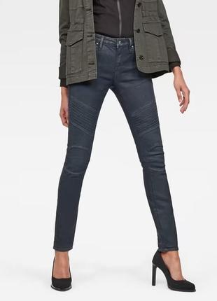 Джинсы в байкерском рок стиле