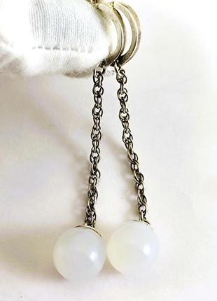 Серебряные сережки подвески. 925 проба.