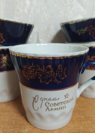 Чашки кобальт.барановка.