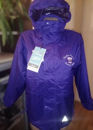 Куртка мембранная двусторонняя с капюшоном подростковая на 12-13р (витро-водонепроницаемая storm stuff )