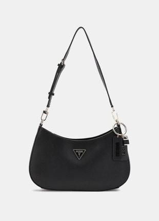 Сумка багет седло женская white guess. white guess noelle Shawl g shoulder bag коричневая, черная, белая