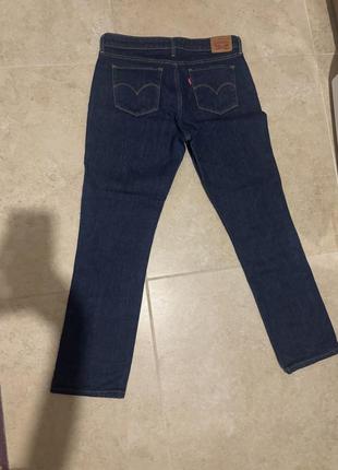 Джинси levis straight прямі темно сині розмір w30 l34