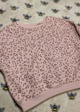 Свитшот свитер кофта леопардовый свитшот zara детский