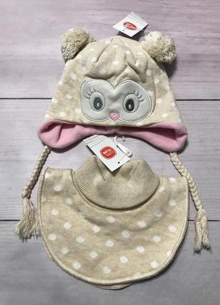 Комплект шапка и шарф снуд