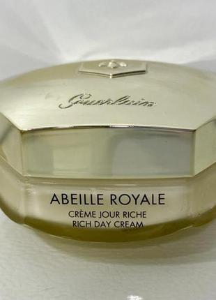 Guerlain abeille royale rich day cream поживний крем проти зморшок зі зміцнюючим ефектом